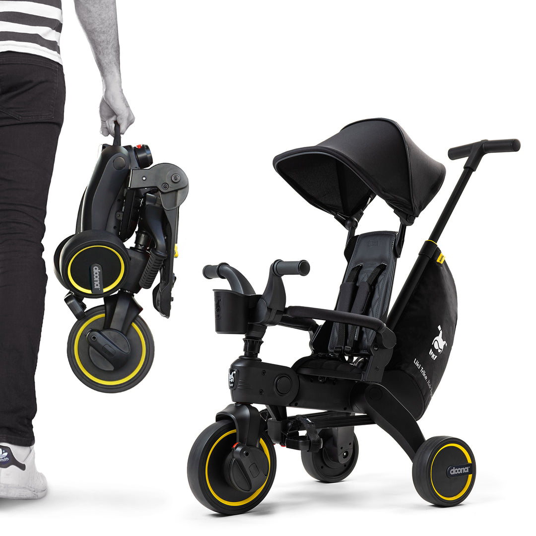 Liki Trike - Midnight Edition | Doona™ | 5 in 1 compact tricycle